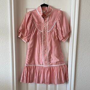 Pomander Place Pink Pleated Blouse
